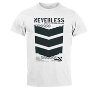 Neverless® Herren T-Shirt Techwear Trend Motive Japanese Streetstyle Military Fashion Fashion Streetstyle weiß XXL