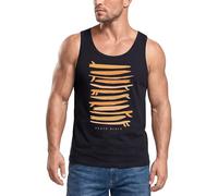 Neverless® Herren Tank-Top Surfboards South Beach California USA Sommer Surfing Motiv Fashion Muskelshirt Schwarz-gelb XL