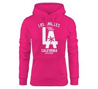 Neverless Hoodie Damen Los Angeles California LA Palme Sweatshirt Kapuze Kapuzenpullover pink XS