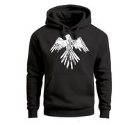 Neverless® Hoodie Herren Adler Motiv Print Aufdruck Ethno Aztec Eagle Fashion Streetstyle Kapuzen-Pullover Männer