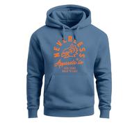 Neverless® Hoodie Herren Adler Print Aufdruck Eagle Motiv Schrift Kapuzen-Pullover Männer Fashion Streetstyle