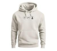 Neverless® Hoodie Herren Natur Logo Print Kapuzen-Pullover Männer Outdoor Fashion Streetstyle