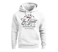 Hoodie Herren Norwegen The Great Expedition Outdoor Adventure Print Kapuzen-Pullover Männer Fashion Streetstyle - NORWAY weiß XXL
