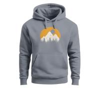 Neverless® Hoodie Herren Outdoor Print Natural Badge Logo Wandern Kapuzenpulli Fashion