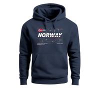 Neverless® Hoodie Herren Print Norwegen Flagge Schriftzug Norway Explorer Scandinavian Fashion Streetstyle