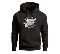 Neverless Hoodie Herren Sweatshirt Motorrad Biker Totenkopf Skull Wings Vintage Kapuzenpullover