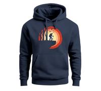 Neverless® Hoodie Herren Wander-Motiv Trekking Aufdruck Kapuzenpullover Outdoor Fashion Streetstyle