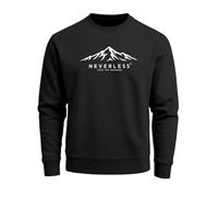 Neverless® Sweatshirt Herren Frontprint Berge Adventure Natur Grafik Print Pullover mit Print Fashion Streetwear