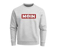 Neverless® Sweatshirt Herren Moin norddeutsch Morgen Anker Rundhals-Pullover Grau XL