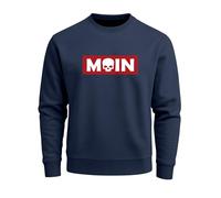 Neverless® Sweatshirt Herren Moin Skull Totenkopf Aufdruck Nordisch Print Parodie Rundhals-Pullover Fashion Streetwear