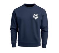 Neverless® Sweatshirt Herren Motiv Drip Face Drippy Smile Herz-Augen Lächeln Graffiti Rundhals-Pullover Streetwear