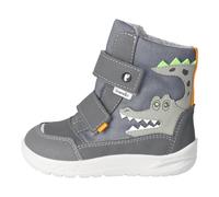 RICOSTA Jungen Stiefel Nevis, Kinder Boots, Weite: Weit, lose Einlage, Sympatex, Blinklicht,Barfuß-Schuh, Booties, Leder, Grigio/Carbon (490), 28 EU