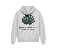New Amsterdam Logo Hoodie Grey Melange EUM