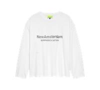 New Amsterdam Worked Logo Longsleeve White EUS