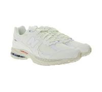 New Balance 2000R Sneaker Echtleder-Schuhe Damen und Herren Retro-Schuhe mit ABZORB Dämpfung M2002RDC Ecru-Weiß 36