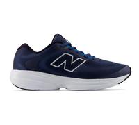 Laufschuh NEW BALANCE "411", Herren, Gr. 41,5, blau (nb navy, altitude, silber metallic), Synthetik, Textil, Schuhe Laufschuh, für Erwachsene geeignet, mit Laufsohle aus Gummi (36925661-41,5) nb navy,