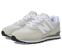 New Balance 574 Core Lace-Up Sneaker, Nimbus Cloud/White, 4.5 Wide US Unisex Big_Kid