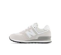 New Balance 574 Core Lace-Up Sneaker, Nimbus Cloud/White, 4 Wide US Unisex Big_Kid