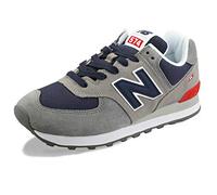 New Balance 574v2, Herren Sneaker, Grau (Grey/Navy Ead), 41.5 EU