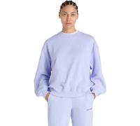 New Balance Damen Athletics French Terry Crew in Violett, Baumwollfleece, Größe XL