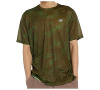 New Balance - Athletics Printed T-Shirt - Laufshirt, Gr. XXL, oliv (Brown)