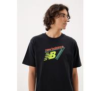 New Balance - Bekleidung Classic Tri-Logo T-shirt - Schwarz - Größe XXL
