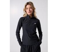 New Balance - Bekleidung Sport Essentials Space Dye Quarter Zip - Schwarz - Größe S
