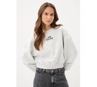New Balance Damen Sweatshirt TRACKSIDE FLEECE CREW, hellgrau, Gr. M