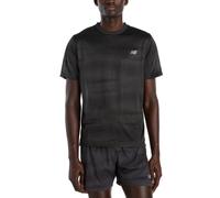 New Balance Black / Castlerock Herren L New Balance RC Essential Printed Tee