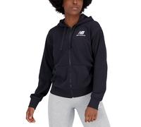 New Balance Black Damen XS New Balance Essentials Stacked Logo Zip Hoodie