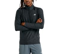 New Balance Black Heather Herren XL New Balance Space Dye 1/4 Zip Sweat