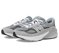 New Balance Boy's 990 V6 Lace-up Sneaker, Grey/Silver, 7 Big Kid