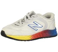 New Balance Boy's Fresh Foam Arishi V2 Bungee Running Shoe, Light Aluminum/Wave/Velocity Red, 13.5 Little Kid