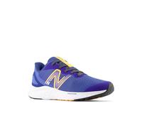 New Balance Boy's Fresh Foam Arishi V4 Lace-Up Running Shoe, Marine Blue/Hot Marigold/White, 5.5 Big Kid