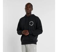 New Balance Circular Logo Hoodie schwarz weiß - M