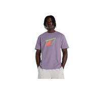 New Balance Herren Classic Tri-Logo T-Shirt in Violett, Baumwolle, Größe L