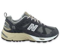 New Balance Herren 878 in Grau/Beige/Schwarz, Wildleder/Mesh, Größe 42
