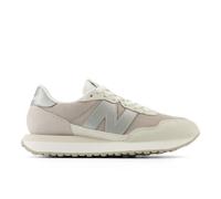 New Balance Damen 237 in Beige/Weiß, Leder, Größe 41.5