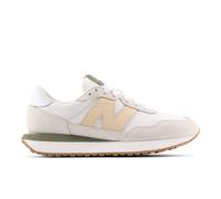 New Balance Damen 237 in Weiß/Beige, Wildleder/Mesh, Größe 38