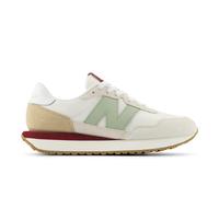 New Balance Damen 237 in Weiß/Grün, Wildleder/Mesh, Größe 39