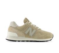 New Balance Damen 574 in Beige/Weiß, Wildleder/Mesh, Größe 40