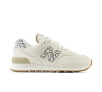 New Balance Damen 574 in Weiß/Grau, Wildleder/Mesh, Größe 36