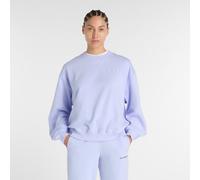 New Balance Damen Athletics French Terry Crew in Violett, Baumwollfleece, Größe XL
