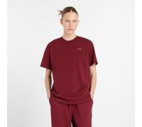 New Balance Damen Athletics Jersey T-Shirt in Rot, Baumwolljersey, Größe S