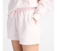 New Balance French Terry Damen Shorts rosa hell - XS