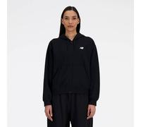 New Balance Sport Essentials French Terry Full Zip Damen Kapuzenjacke schwarz - L