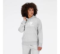NEW BALANCE Damen Kapuzensweat Essentials Stacked Logo Hoodie (WT31533) M Grau