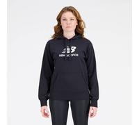 NEW BALANCE Damen Kapuzensweat Essentials Stacked Logo Hoodie (WT31533) S BK