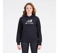 NEW BALANCE Damen Kapuzensweat Essentials Stacked Logo Hoodie (WT31533) S Schwarz
