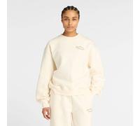 NEW BALANCE Damen Kapuzensweat Linear Heritage Fleece Crew (WT53516) XL PERMAFROST (WT53516PEF)